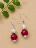 Ruby Pearl Earrings