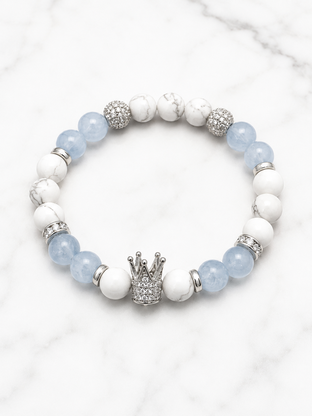 Silver Crown Sky Bracelet
