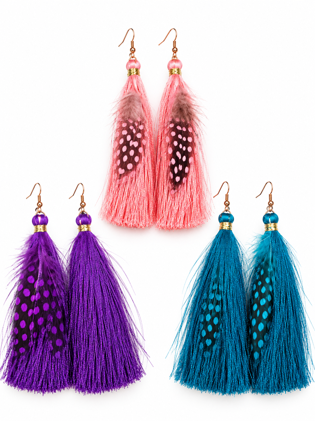 Free Spirit Feather Tassel Earrings