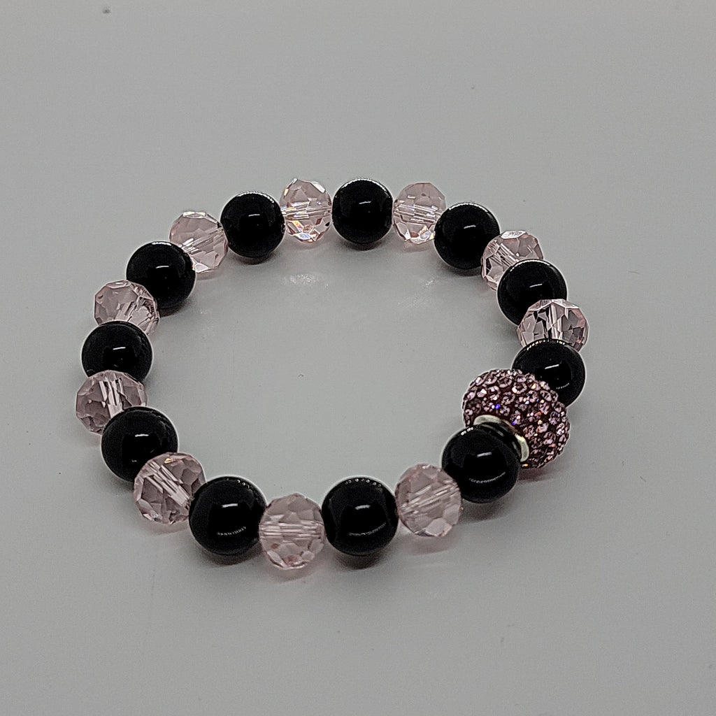 Black & Pink Crystal