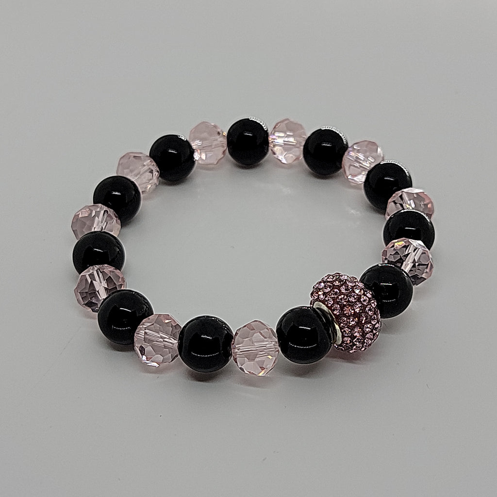 Black & Pink Crystal