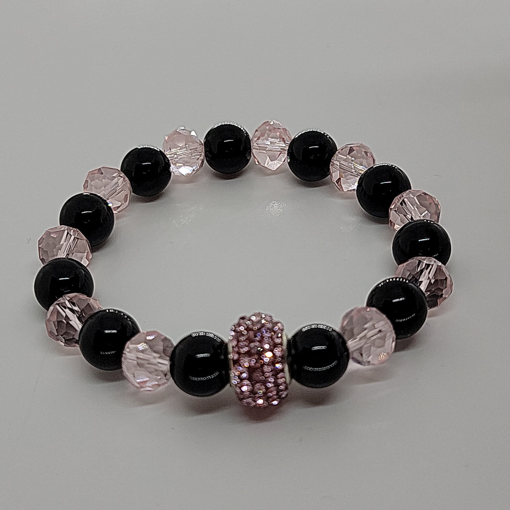 Black & Pink Crystal