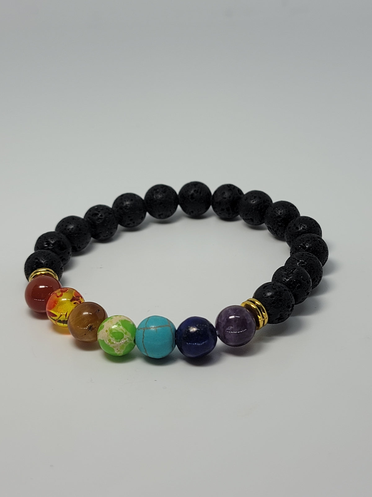 Lavastone chakra bracelet