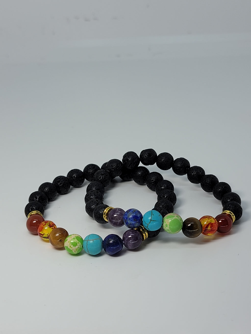 Lavastone chakra bracelet