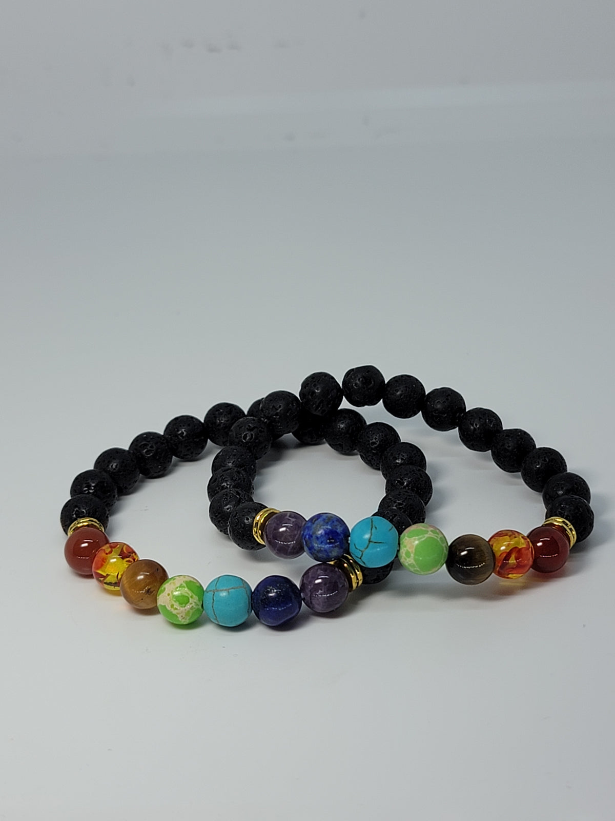 Lavastone chakra bracelet