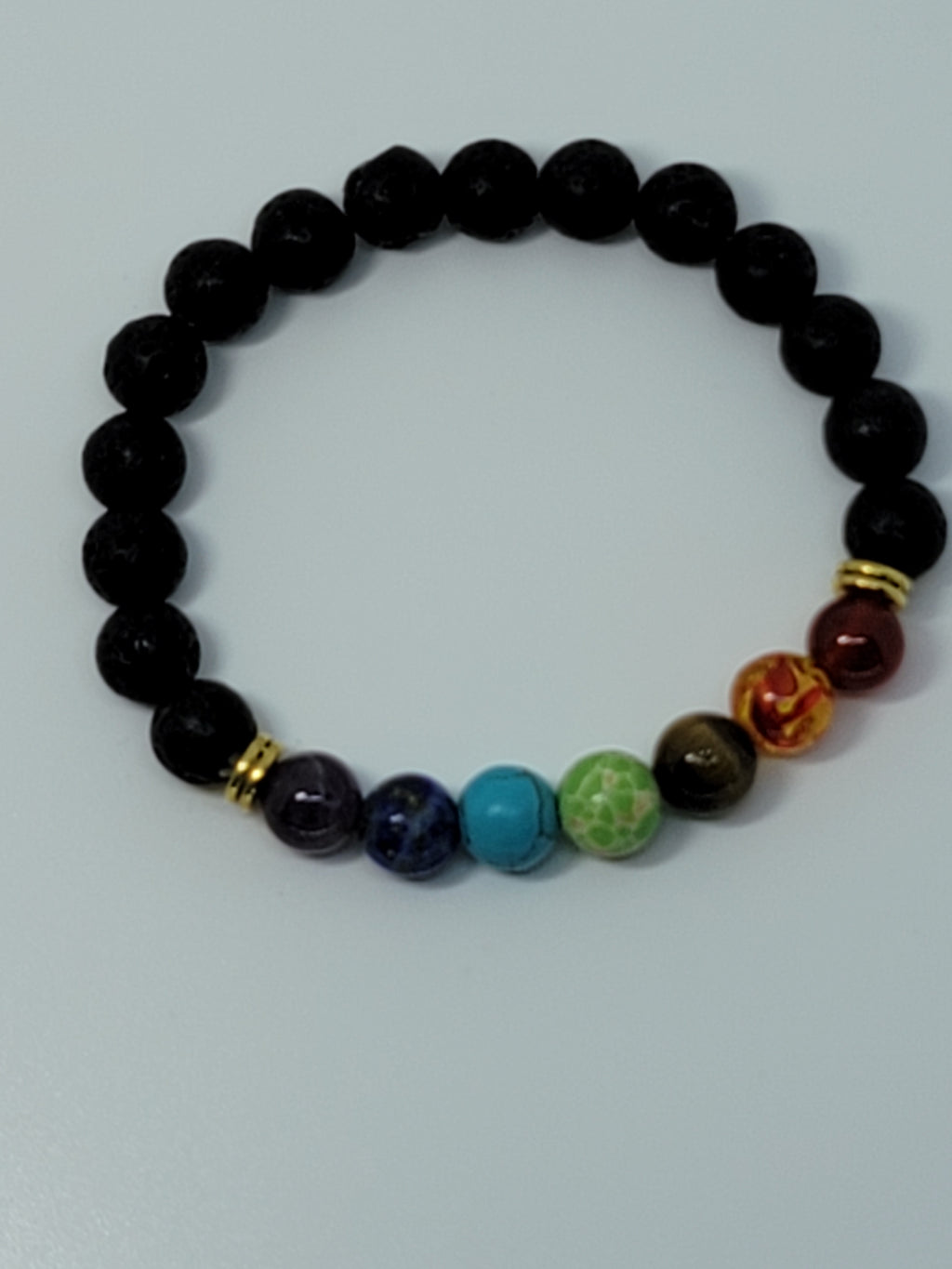 Lavastone chakra bracelet