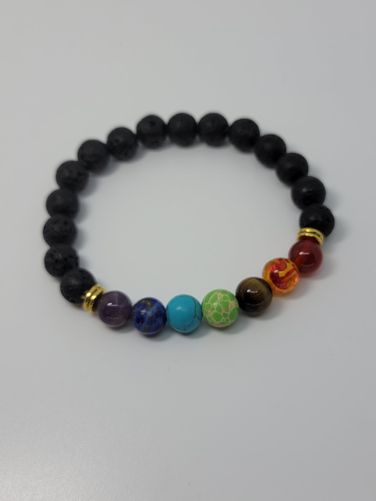 Lavastone chakra bracelet