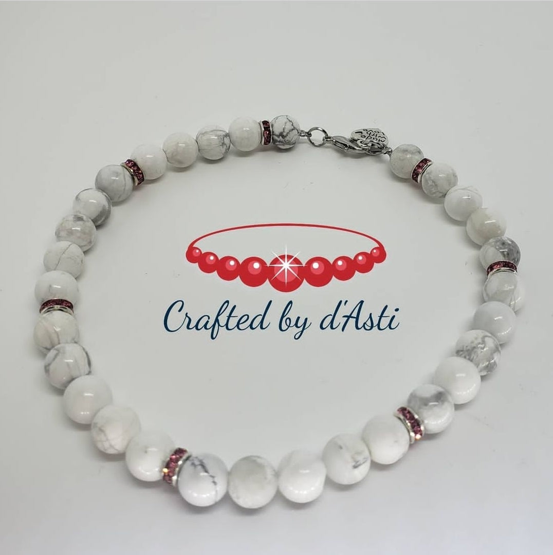 Howlite Anklet